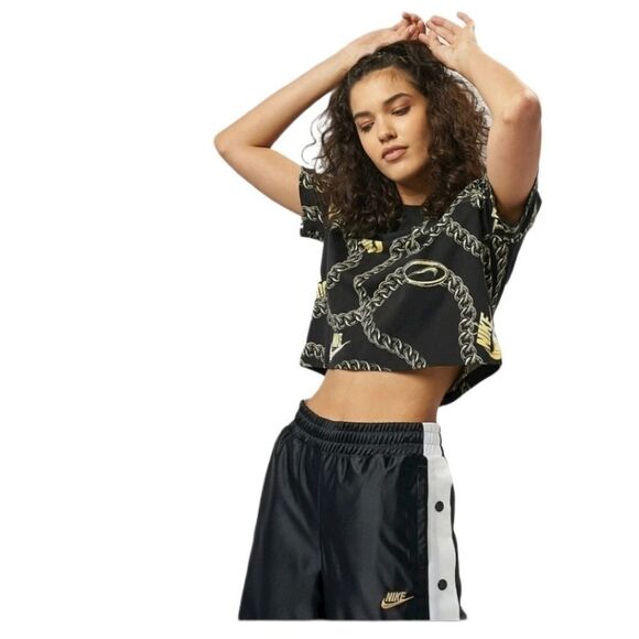 Nike Glam Dunk Cropped Tee NWT XL - Picture 1 of 8